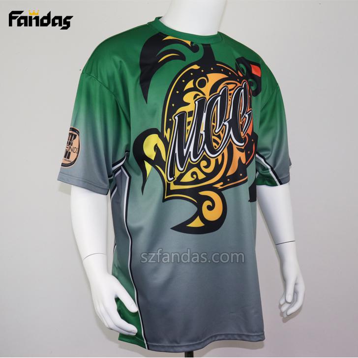 OEM All Over Printing Men's Custom 100% Polyester Sublimation T Shirts 