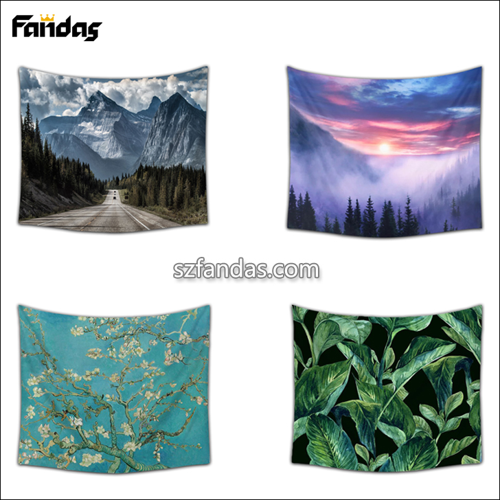 wholesale High Quality Custom wall sublimated wall tapestry