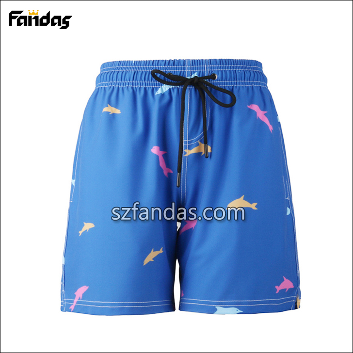 shenzhen factory OEM sublimation printing mens swimwear beach shorts board shorts 