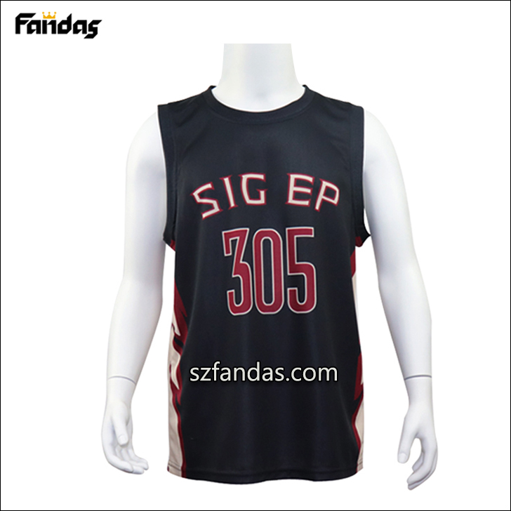 custom full sublimation printed basketball top Jersey 