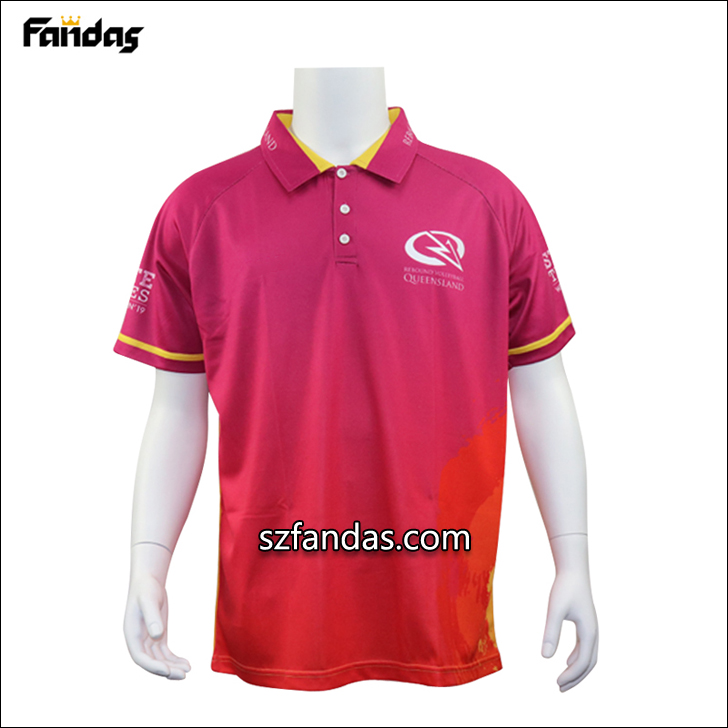 2019 Customized unisex casual style outdoor sports polo shirt