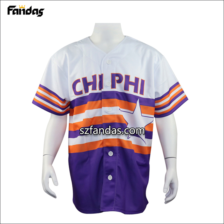  Custom sublimation baseball shirts quick fit breathable baseball jersey 