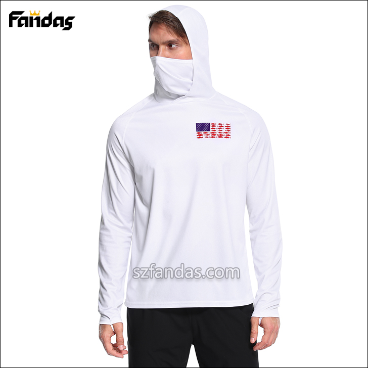 Polyester Fishing Shirts with Gaiter